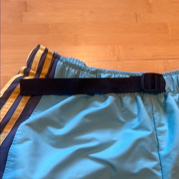 Adidas Turquoise Shorts with Gold Accents - Picture 2 of 5